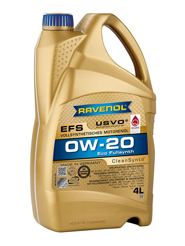 RAVENOL EFS EcoFullSynth. SAE 0W-20 - 4 L (VE 4 Stück)